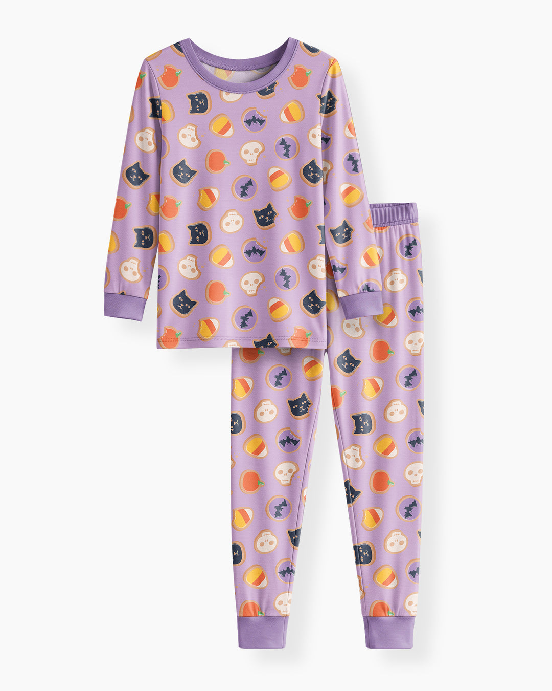Halloween Cookies Bamboo Two Piece Long Sleeve Pajama Set