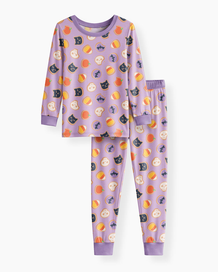 Halloween Cookies Bamboo Two Piece Long Sleeve Pajama Set