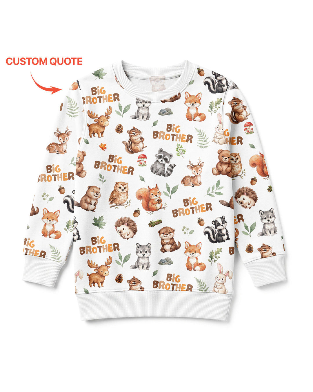 Custom Template Bambus-Rundhals-Sweatshirt