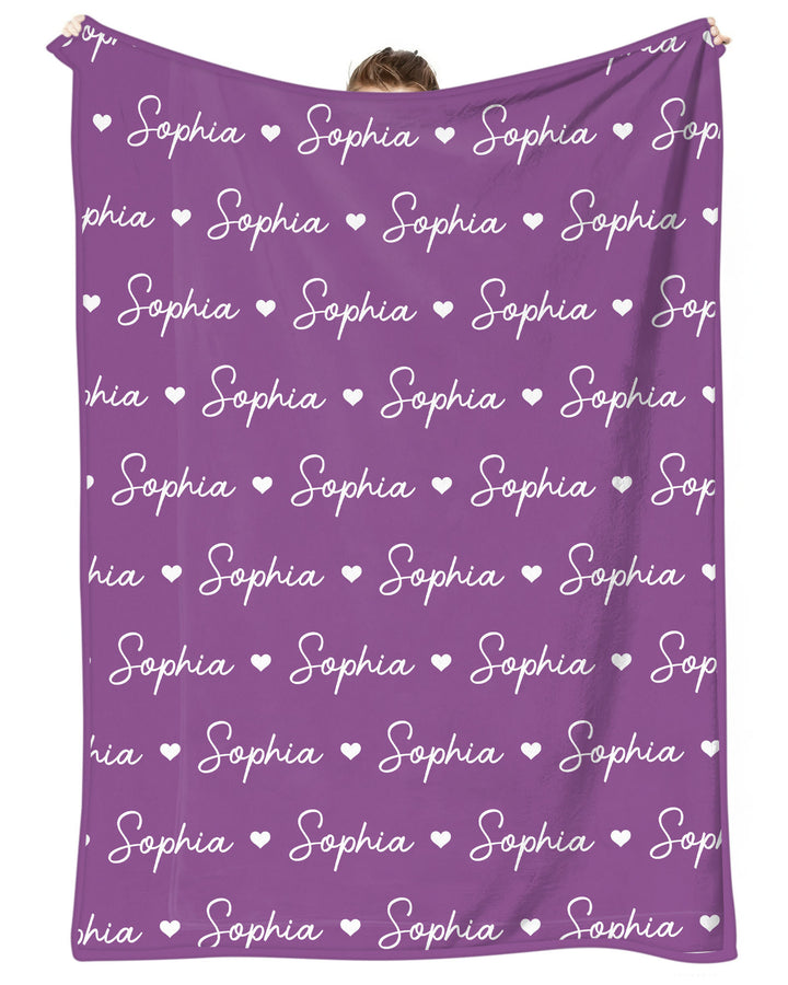 Sweetheart Script Bamboo Blanket