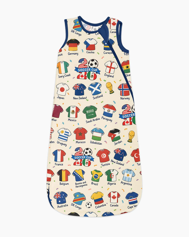 2026 Soccer World Jersey Flag Bamboo Sleep Bag