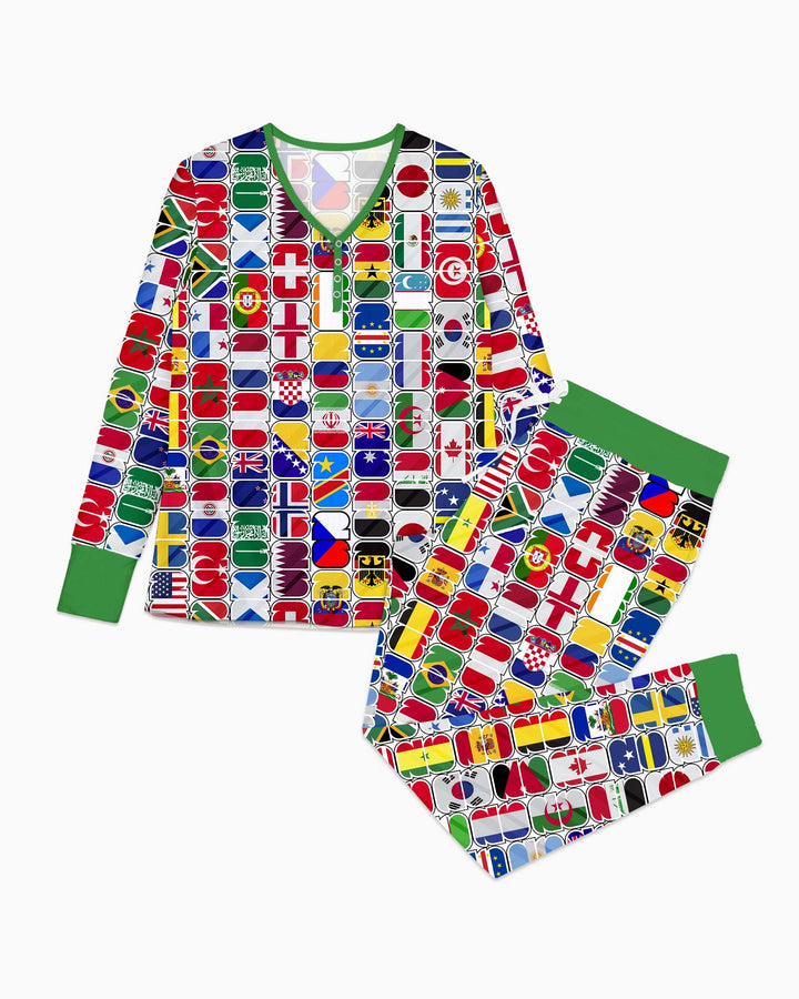Vorlage Bambus Damen Pyjama Set