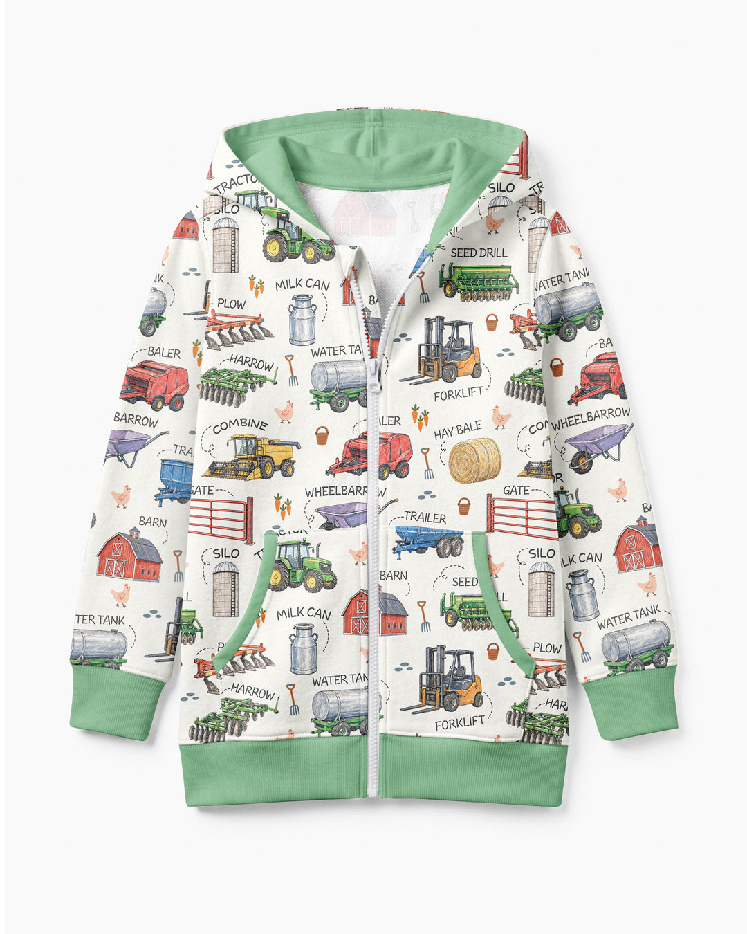 Little Farmer Bamboo Zip Hoodie