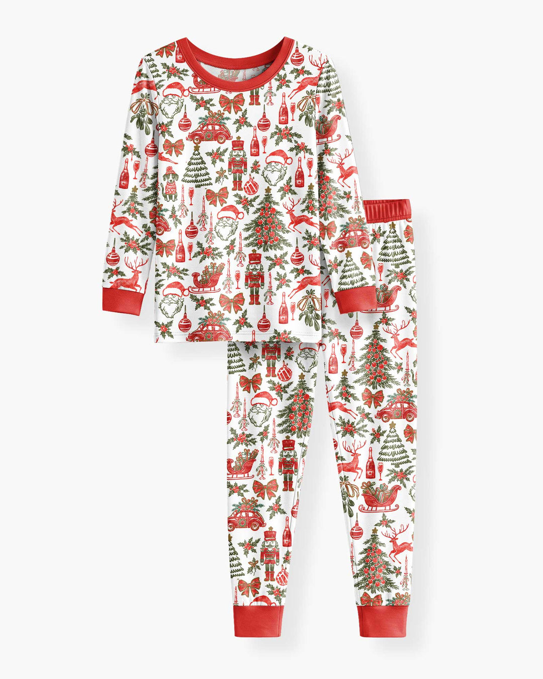 A Very Vintage Christmas Bamboo Two Piece Long Sleeve Pajama Set
