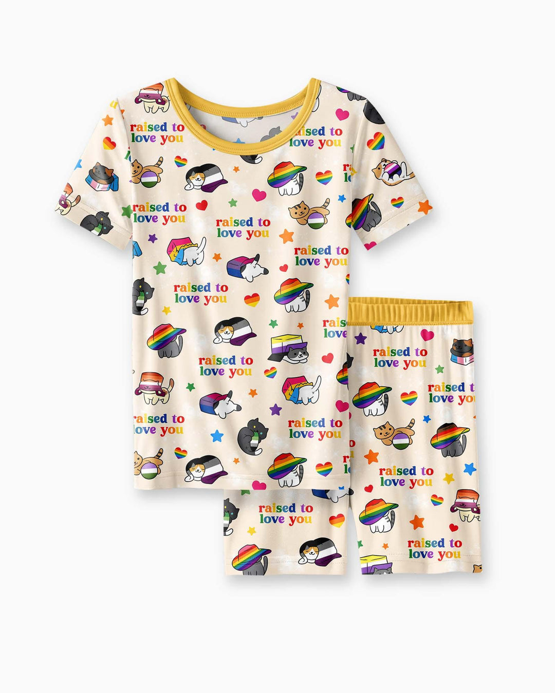 Schlafanzug-Set zweiteilig, kurze Ärmel, kurze Hose, Bambus