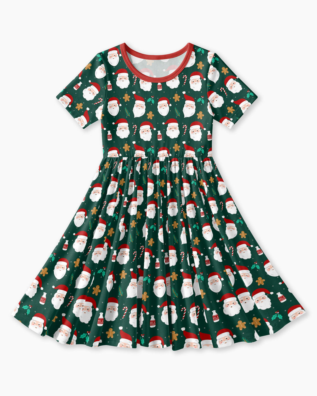 Christmas Sweet Santa Bamboo Twirl Dress