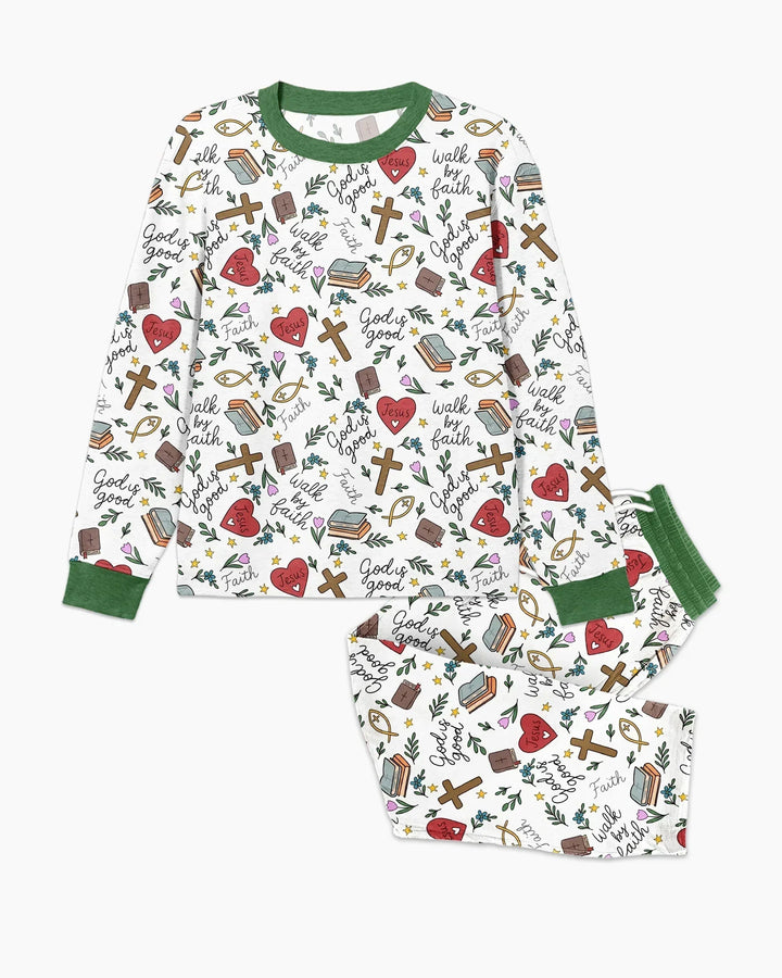 Love Jesus God Is Good Bamboo Men's Pajama Set