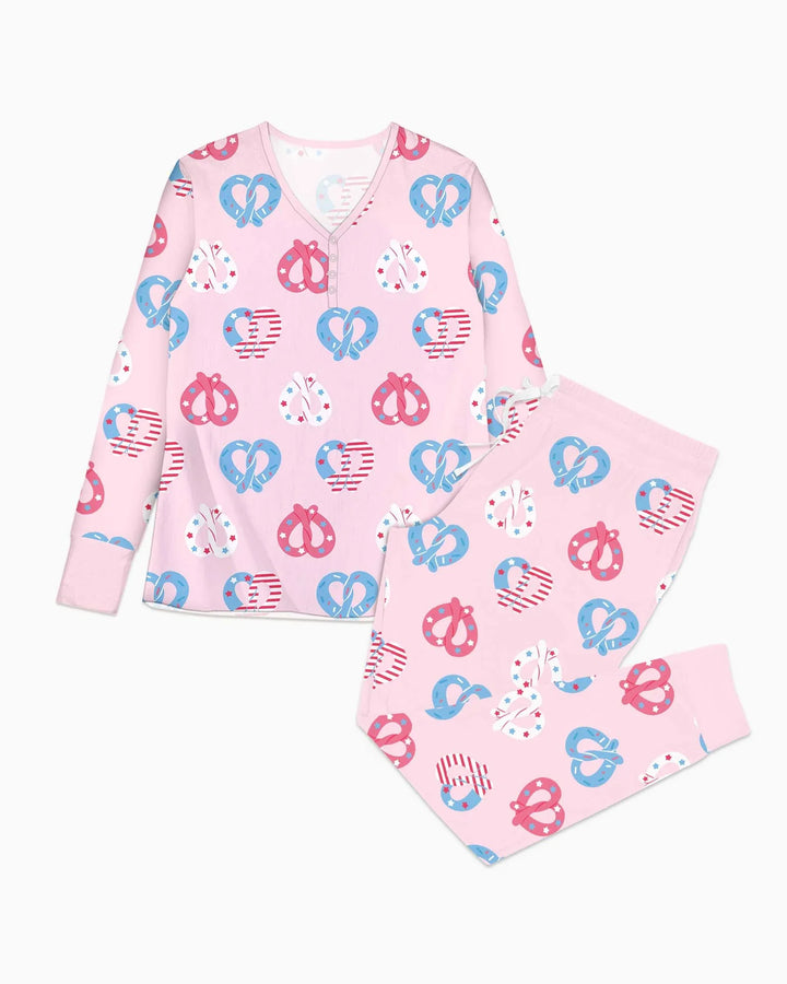 Vorlage Bambus Damen Pyjama Set