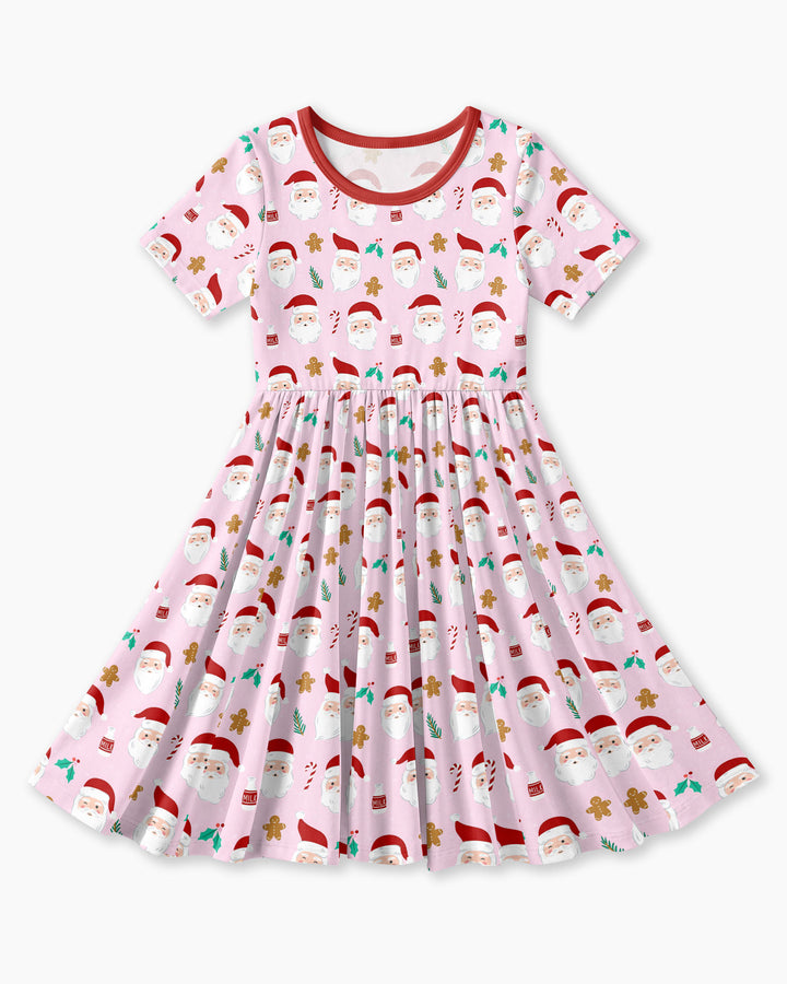 Christmas Sweet Santa Bamboo Twirl Dress