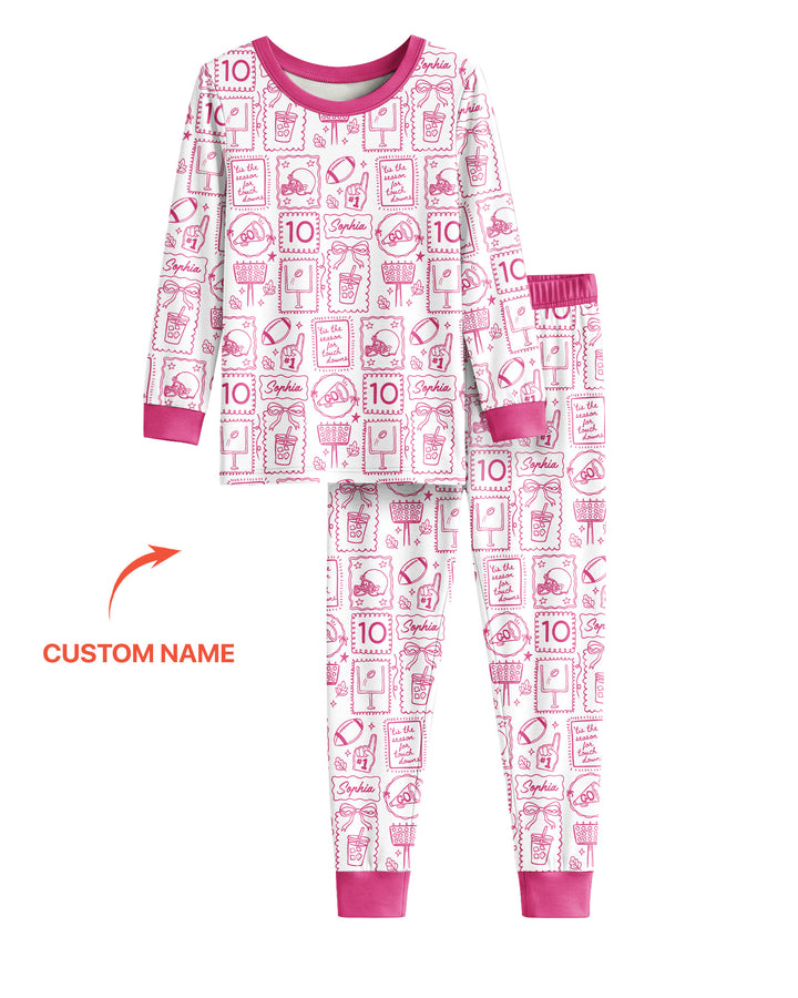 Custom Name Friday Night Lights Two Piece Long Sleeve Pajama Set