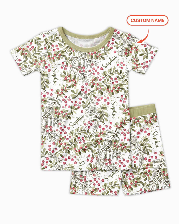 Zweiteiliges Pyjama-Set mit kurzen Ärmeln und Shorts im Sommer-Design