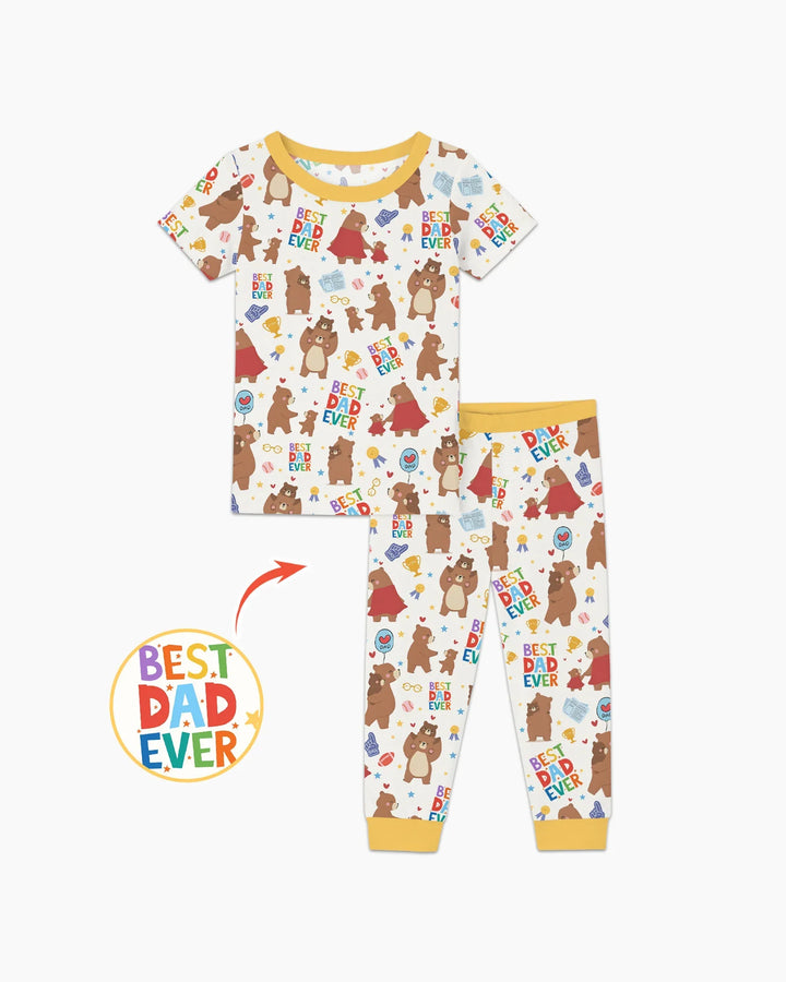 Zweiteiliges, kurzärmliges Pyjama-Set mit Marienkäfern