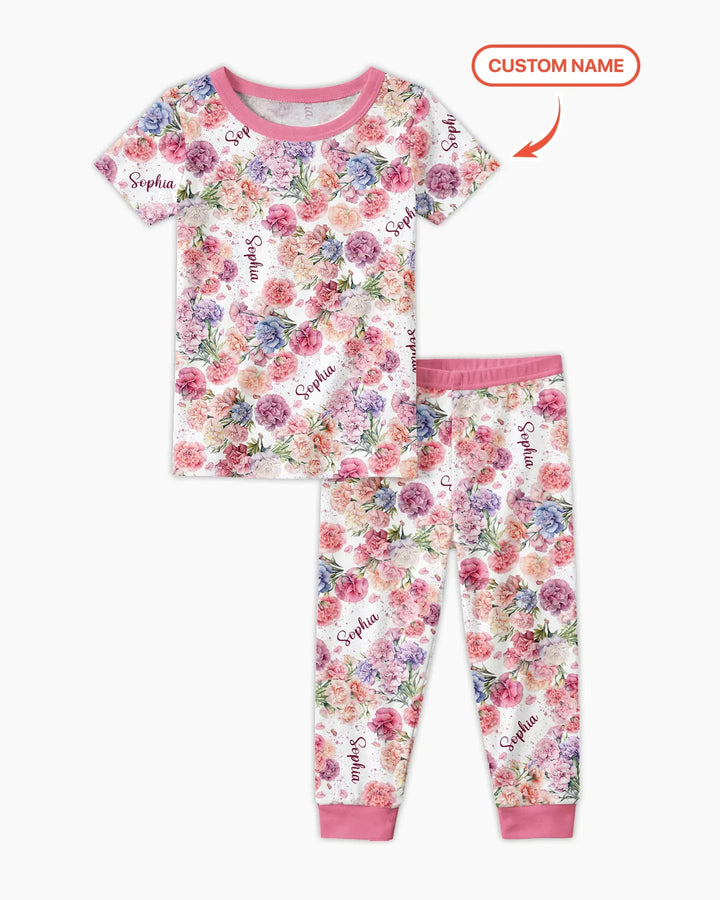 Zweiteiliges, kurzärmliges Pyjama-Set mit Marienkäfern