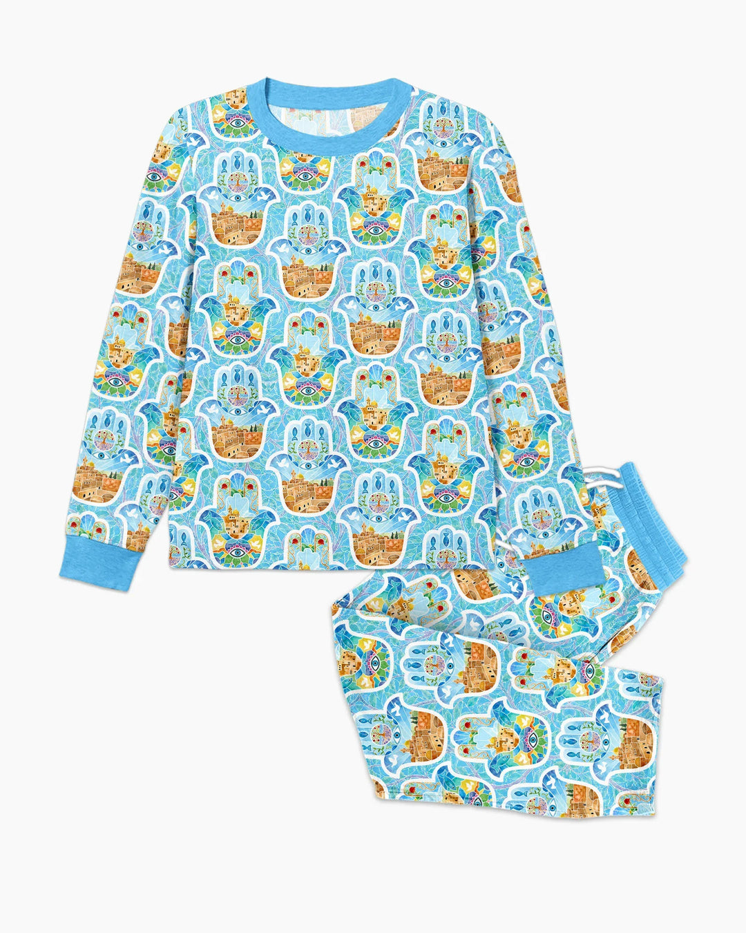 Hamsa Hand Bamboo Men's Pajama Set