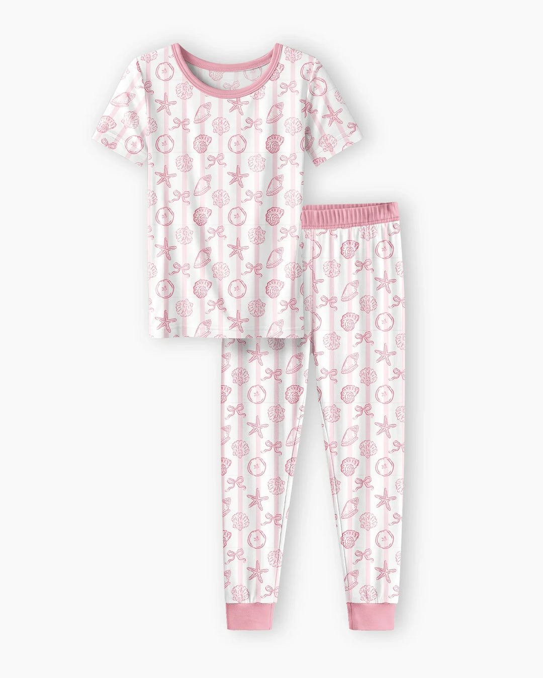 Zweiteiliges, kurzärmliges Pyjama-Set mit Marienkäfern