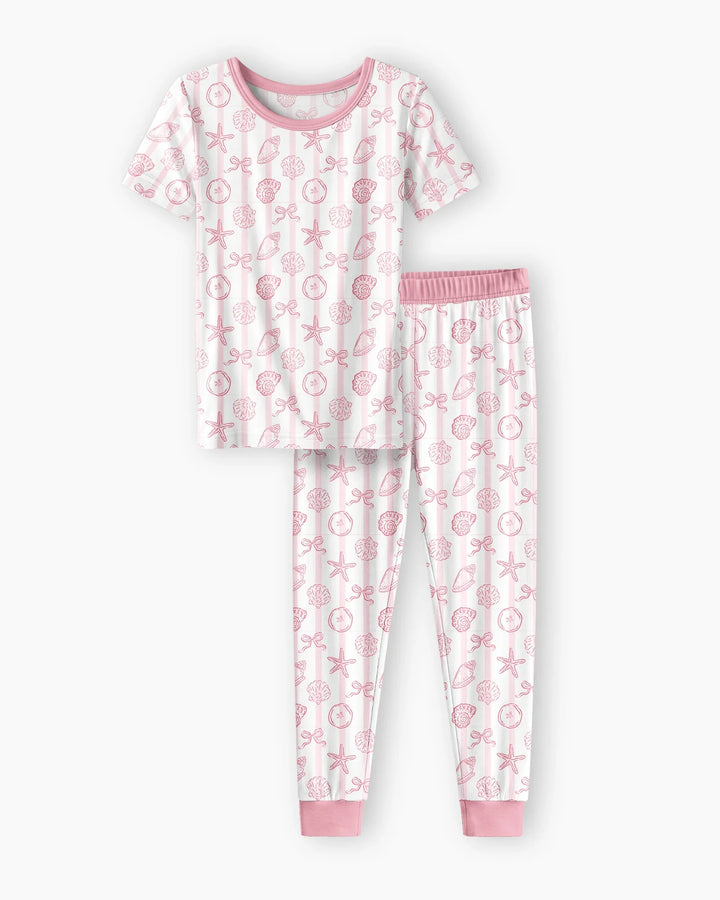 Zweiteiliges, kurzärmliges Pyjama-Set mit Marienkäfern