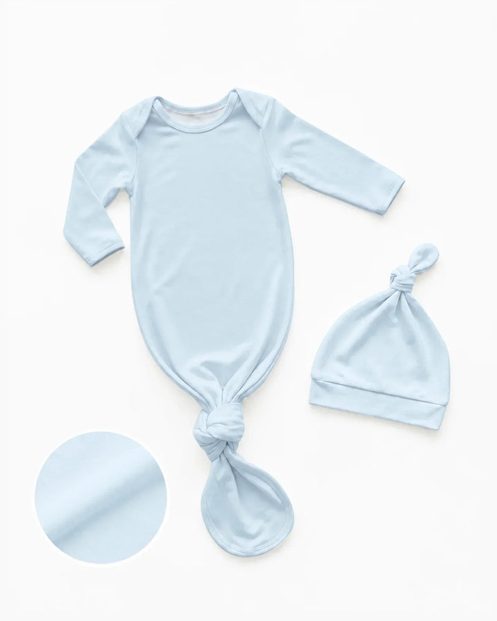 Kleid mit einfarbigem Knoten
