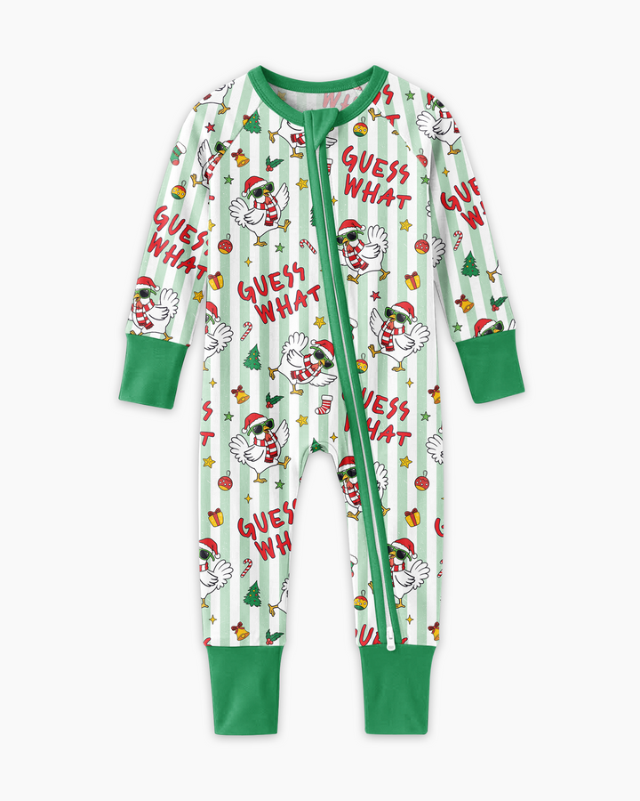 Guess What Chicken Butt Christmas Bamboo Convertible Zippy