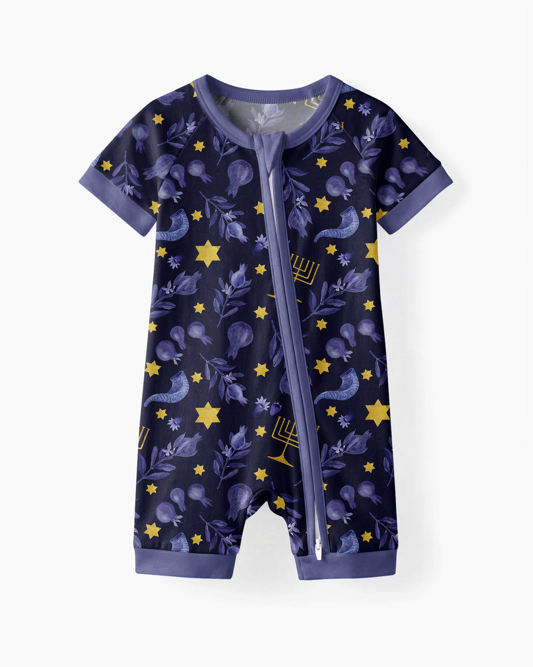 Rosh Hashanah Night Family Matching Bamboo Shorty Zippy