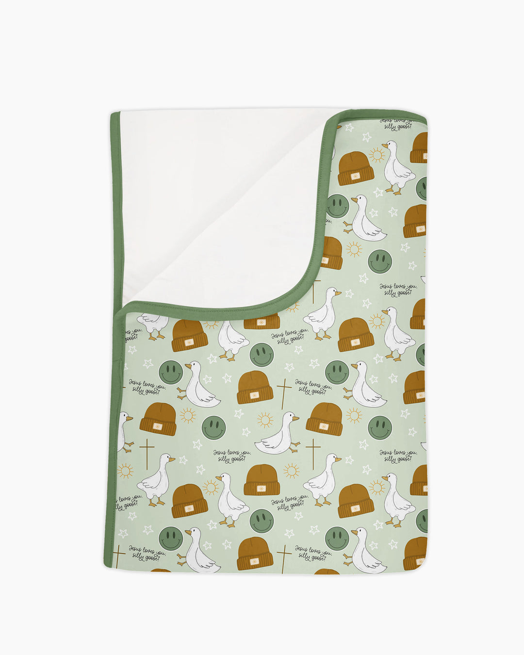 Jesus Loves You Silly Goose Bamboo Blanket