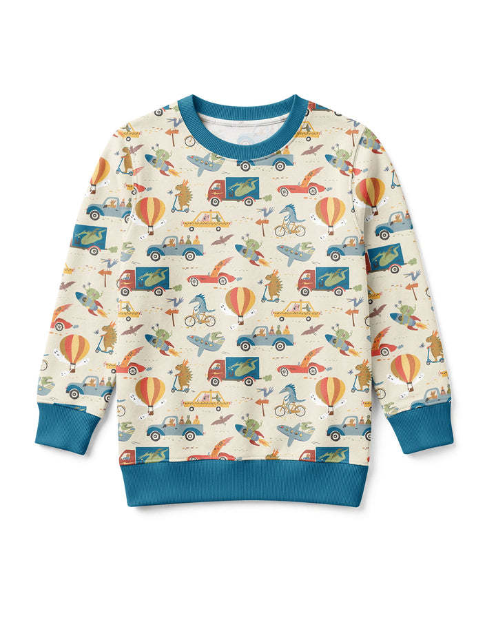 Monsters on the Move Bamboo Crewneck Sweatshirt
