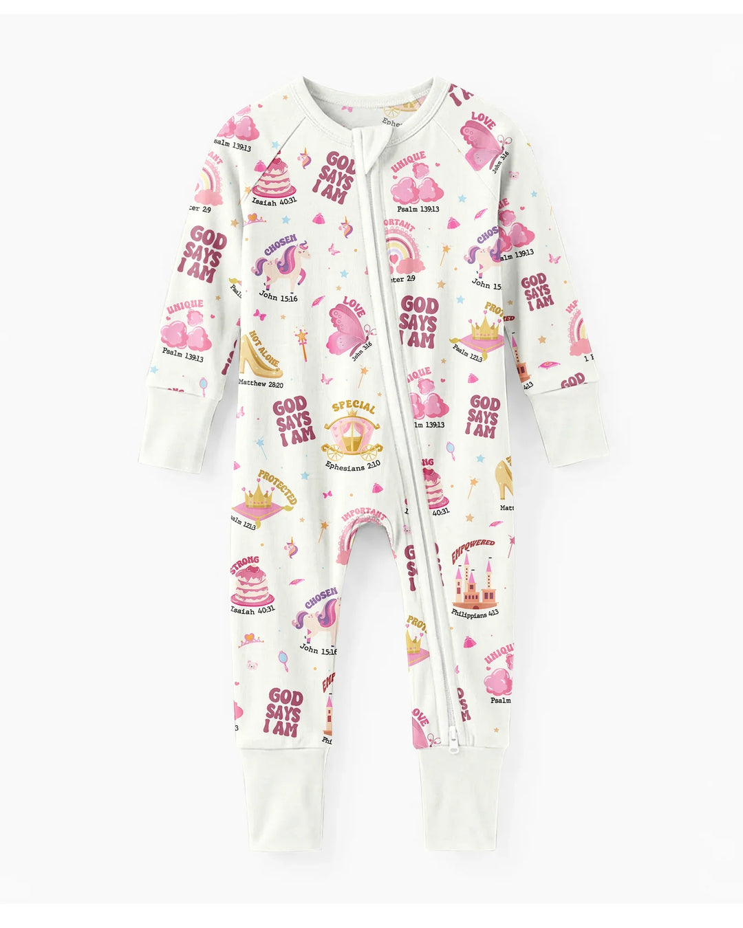 God Says I Am Girl Bamboo Convertible Zippy