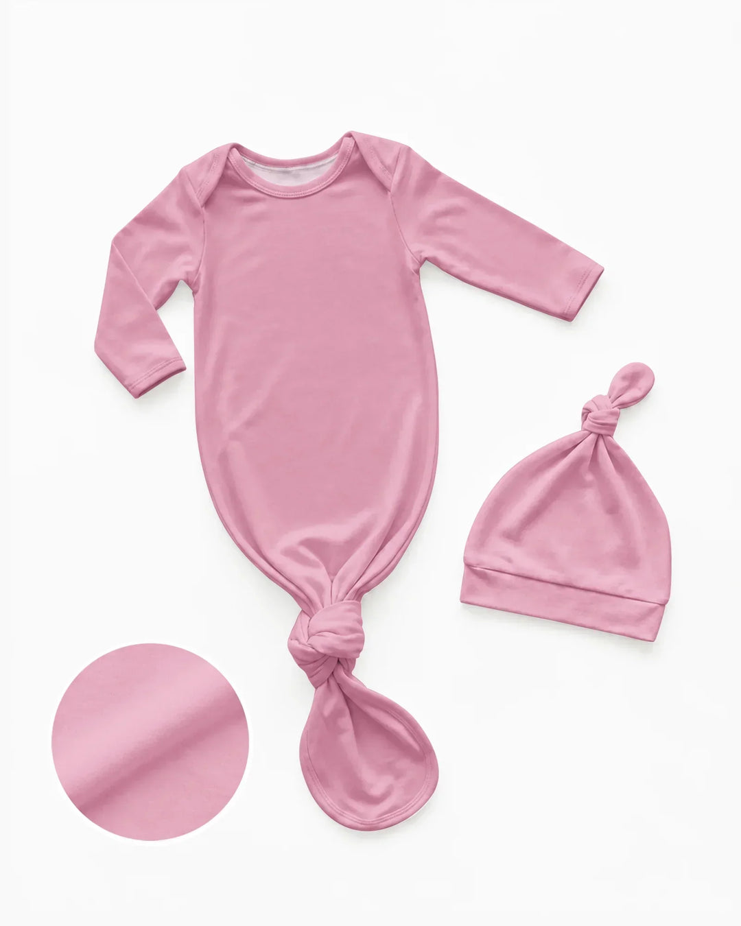Kleid mit einfarbigem Knoten