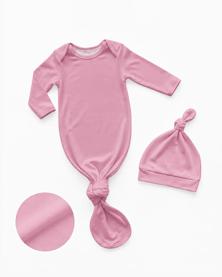 Kleid mit einfarbigem Knoten