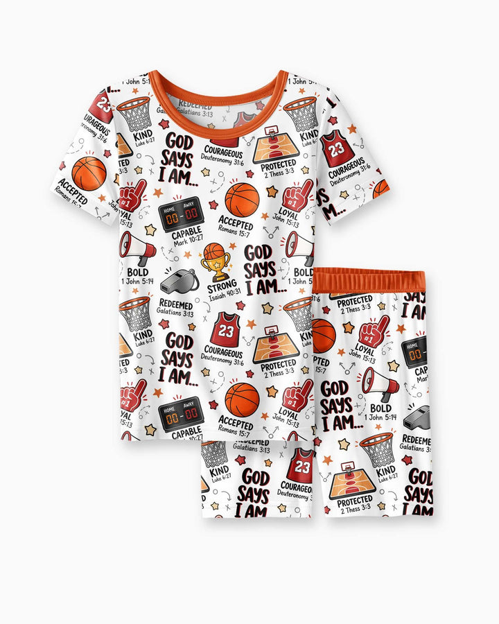 Schlafanzug-Set zweiteilig, kurze Ärmel, kurze Hose, Bambus