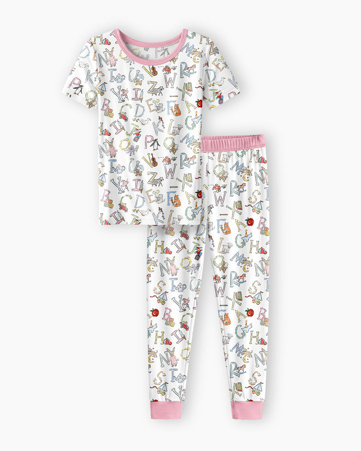 Zweiteiliges, kurzärmliges Pyjama-Set mit Marienkäfern