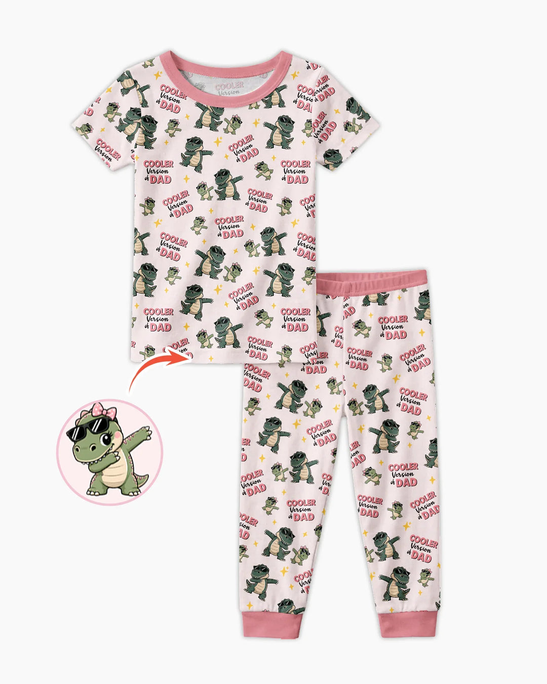 Zweiteiliges, kurzärmliges Pyjama-Set mit Marienkäfern