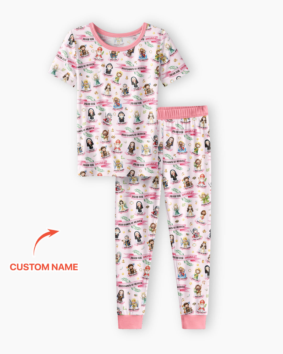 Zweiteiliges, kurzärmliges Pyjama-Set mit Marienkäfern
