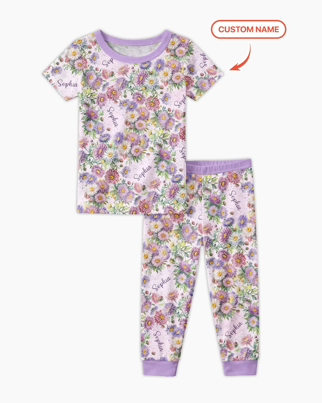 Zweiteiliges, kurzärmliges Pyjama-Set mit Marienkäfern