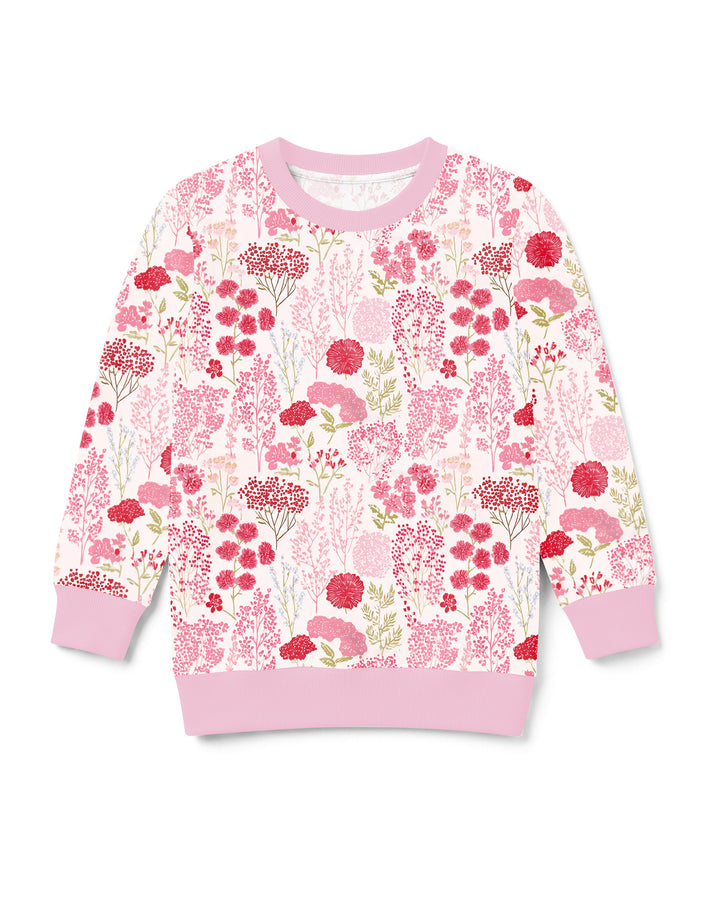 Blushing Wildflowers Bamboo Crewneck Sweatshirt