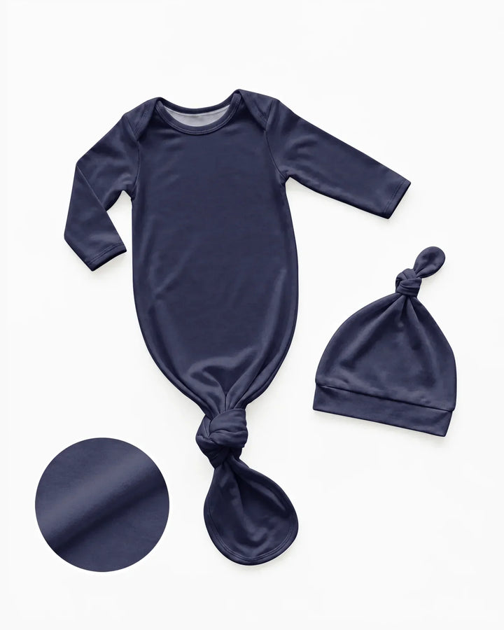Kleid mit einfarbigem Knoten