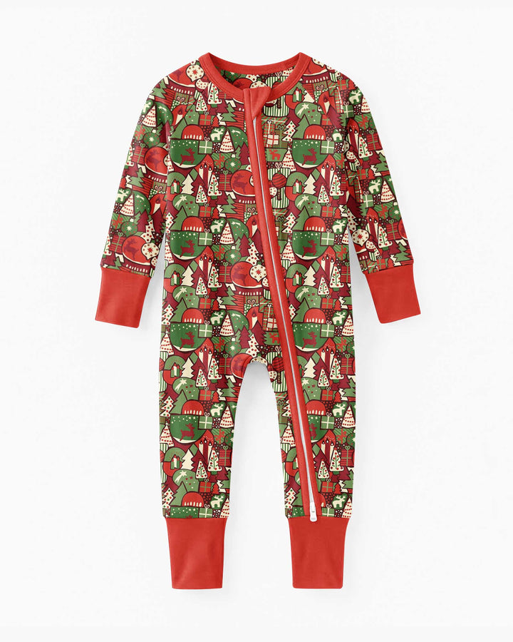 Christmas Time Mosaic Bamboo Convertible Zippy