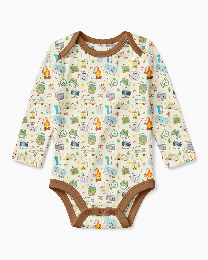 Gerippte Babykleidung mit individuellem Foto - Weich &amp; Skizzenhaft