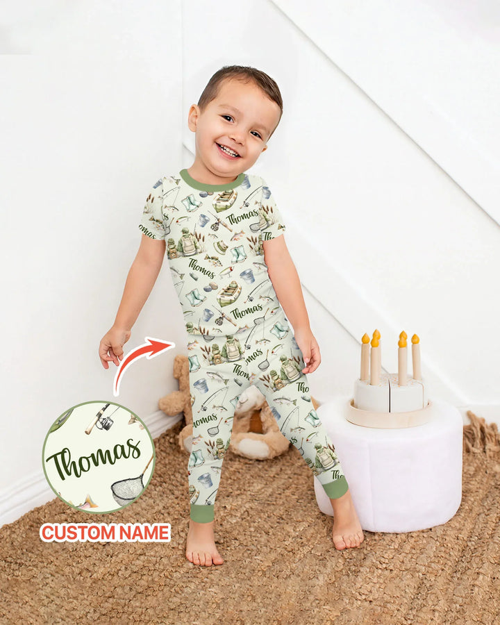 Zweiteiliges, kurzärmliges Pyjama-Set mit Marienkäfern