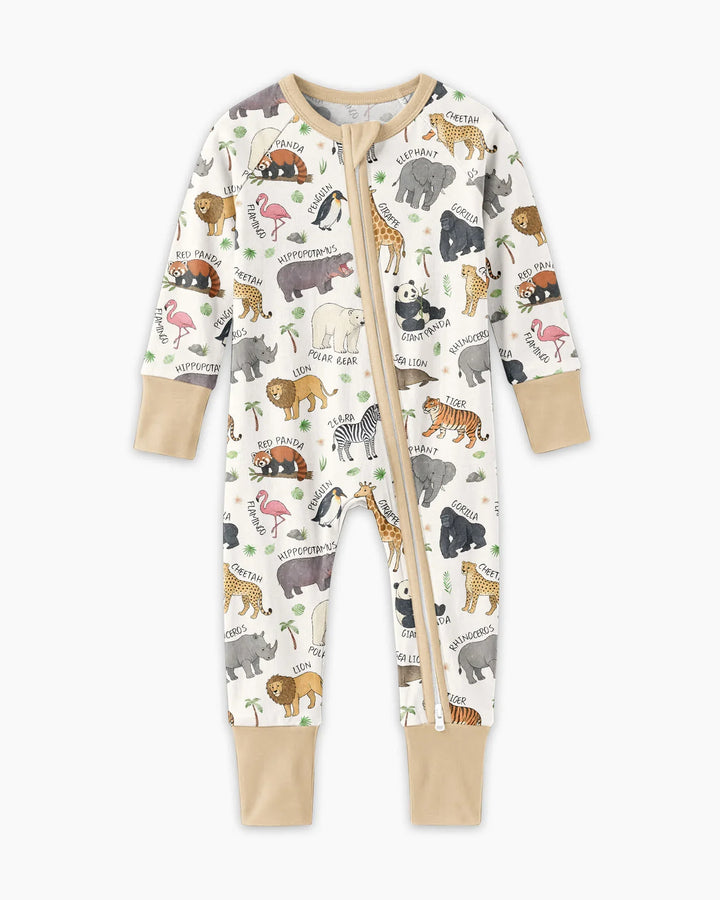 Safari Animals Bamboo Convertible Zippy