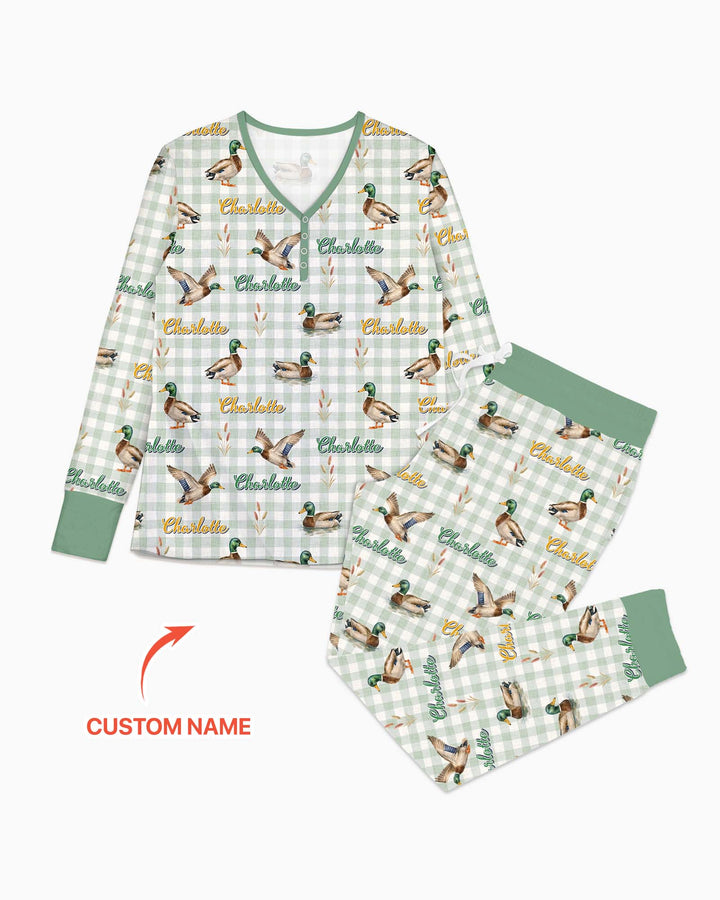 Vorlage Bambus Damen Pyjama Set