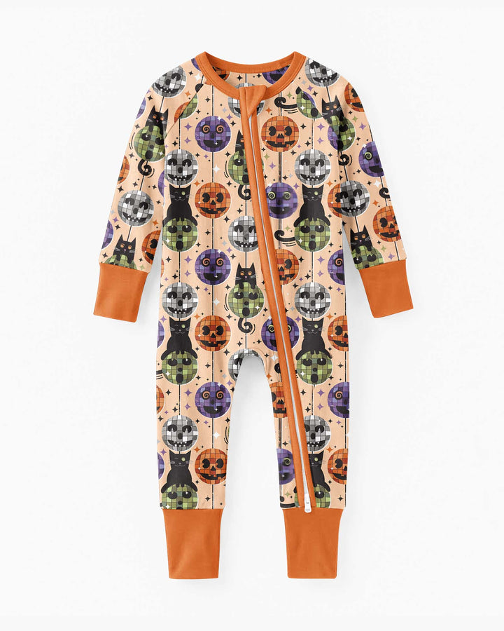 Groovy Halloween Disco Cat Bamboo Convertible Zippy