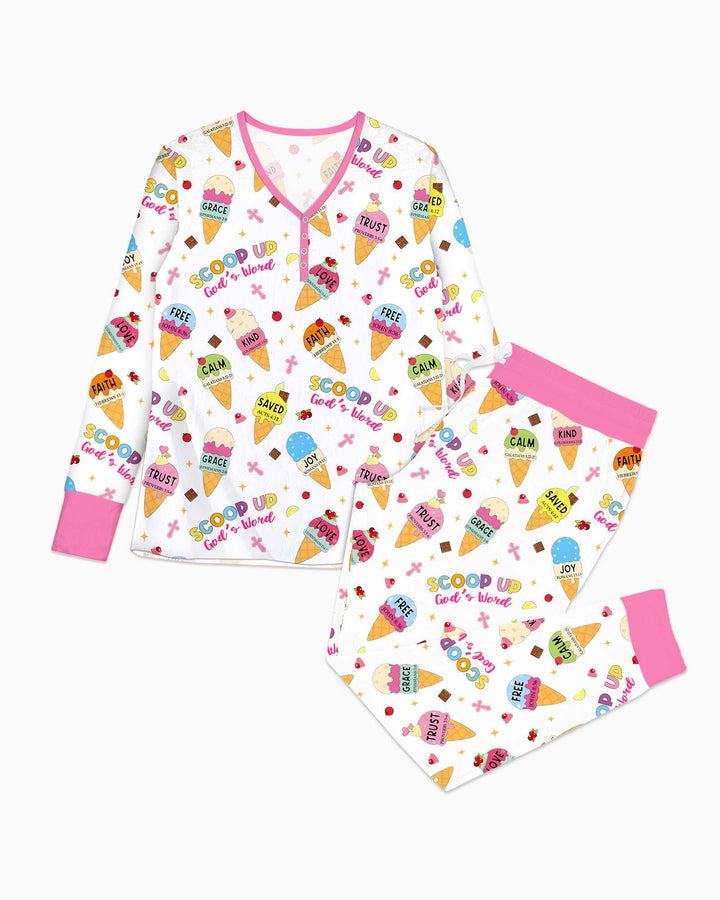 Vorlage Bambus Damen Pyjama Set