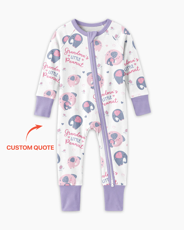 Little Peanut Baby Elephant Bamboo Convertible Zippy