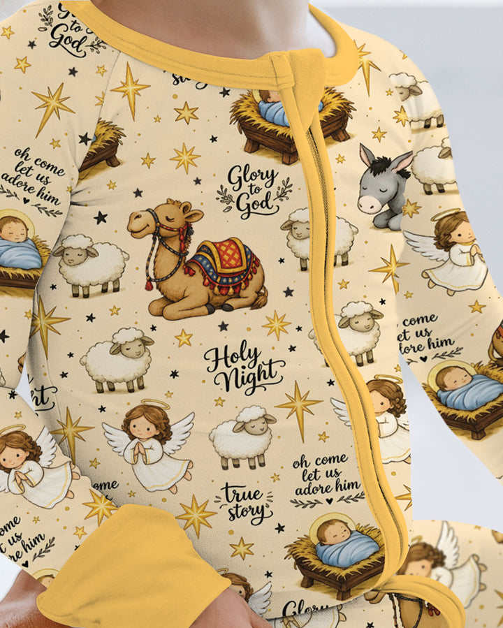 Nativity Christmas Holy Night Bamboo Convertible Zippy