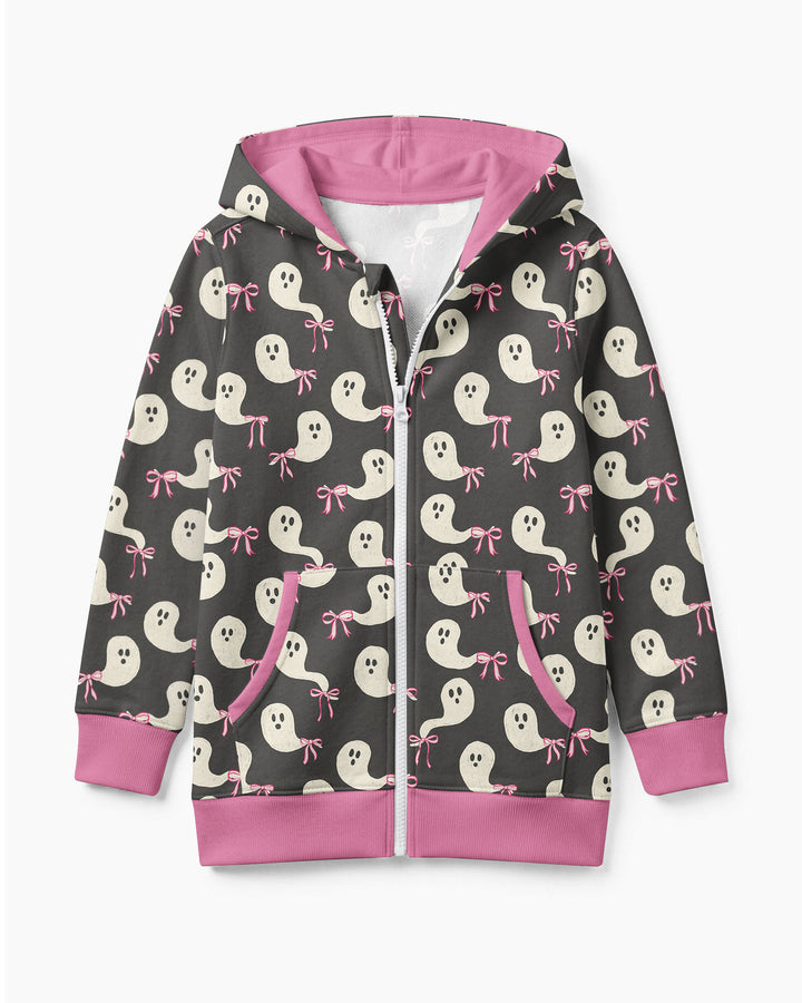 Little Ghosts Bamboo Zip Hoodie