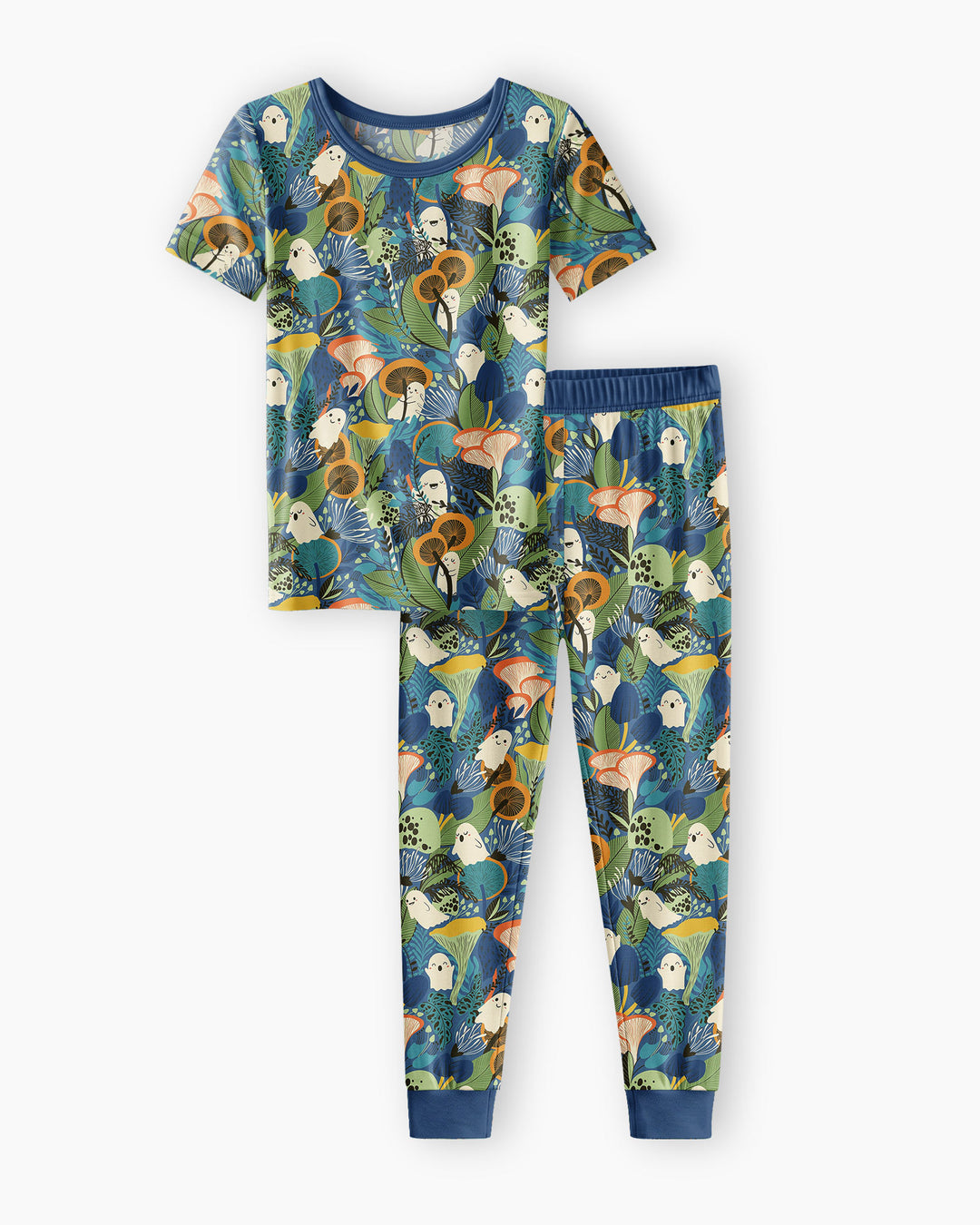 Ghost Forest Bamboo Two Piece Short Sleeve Pajama Set