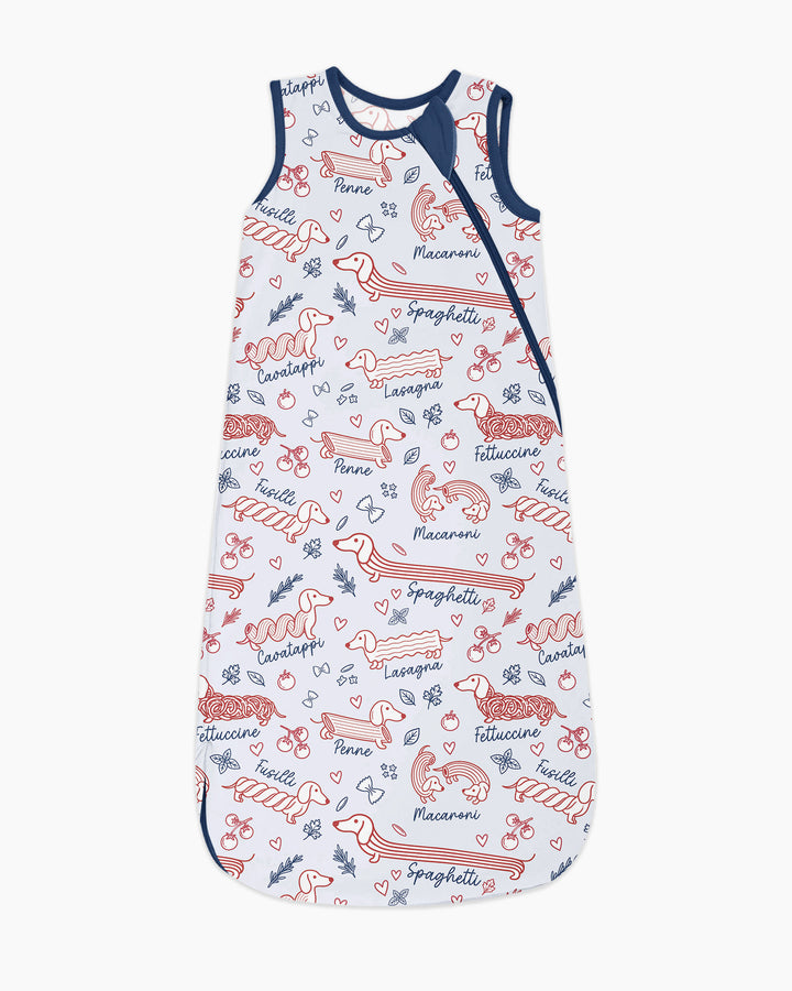 Funny Dachshund Pasta Pups Bamboo Sleep Bag