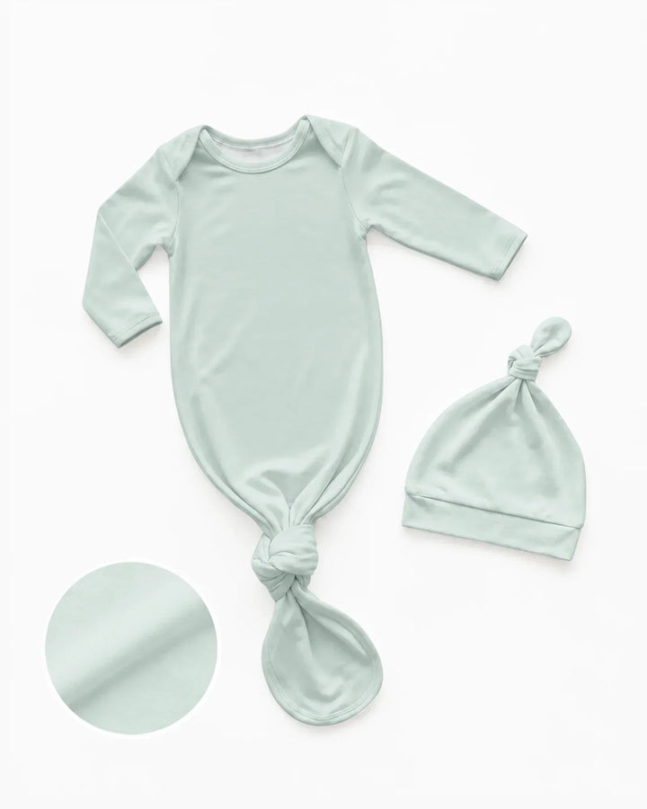 Kleid mit einfarbigem Knoten