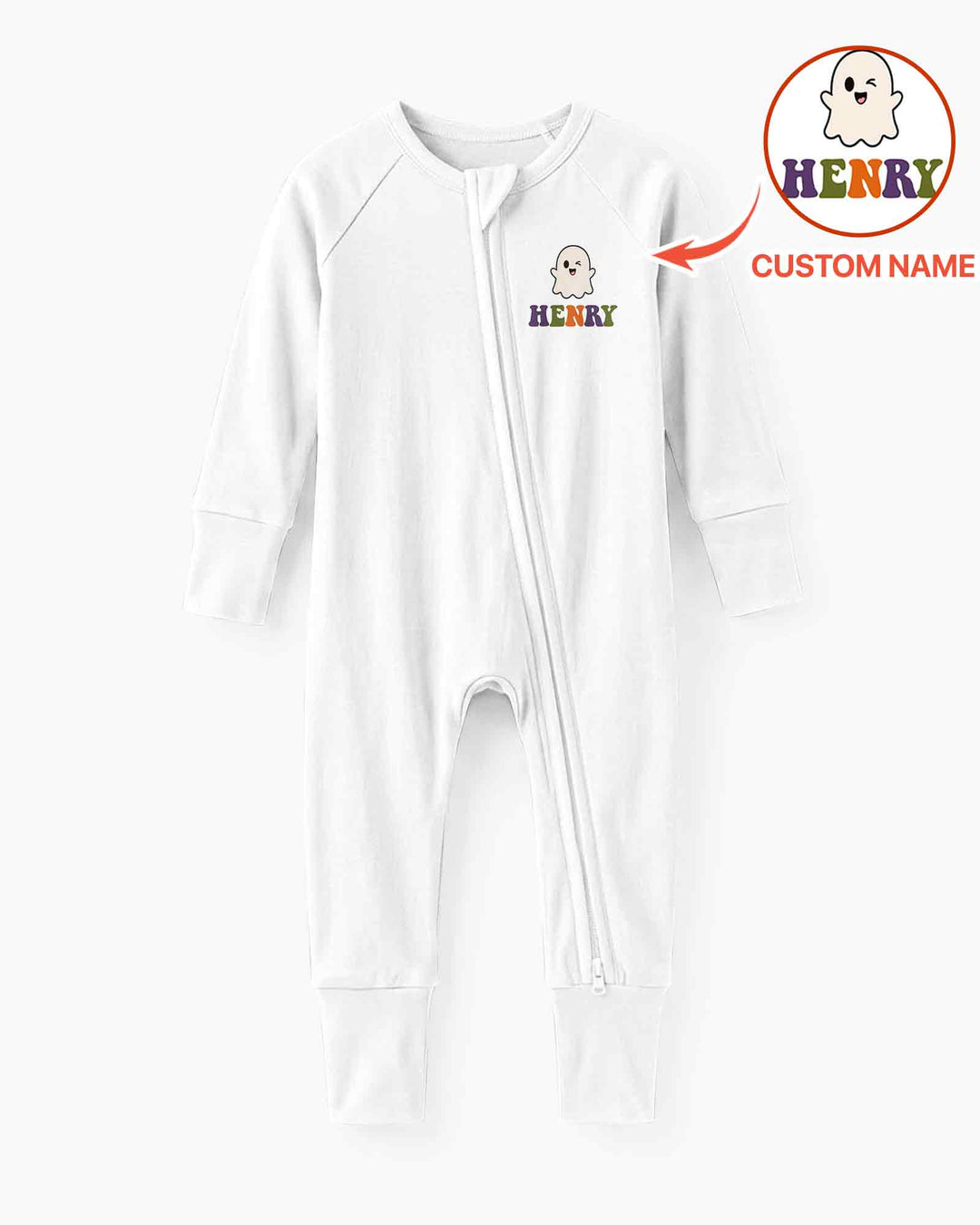 Personalized Halloween First Birthday Bamboo Convertible Zippy