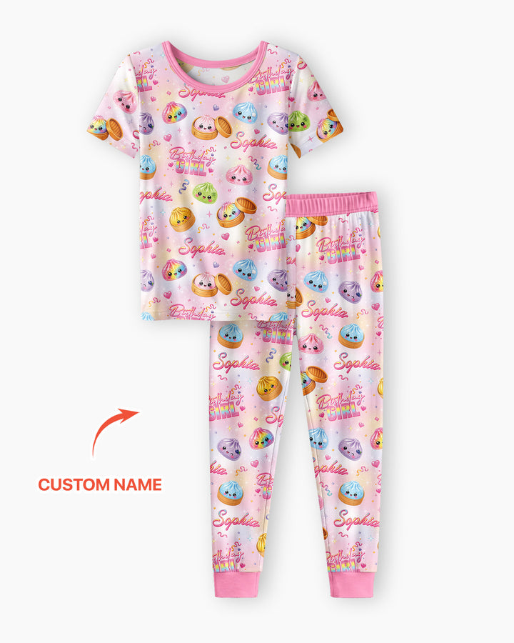 Zweiteiliges, kurzärmliges Pyjama-Set mit Marienkäfern